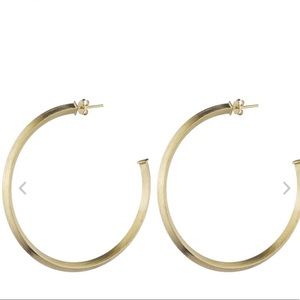 Sheila Faji Yellow Gold Hoops